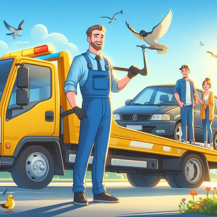 tow truck and tow truck driver