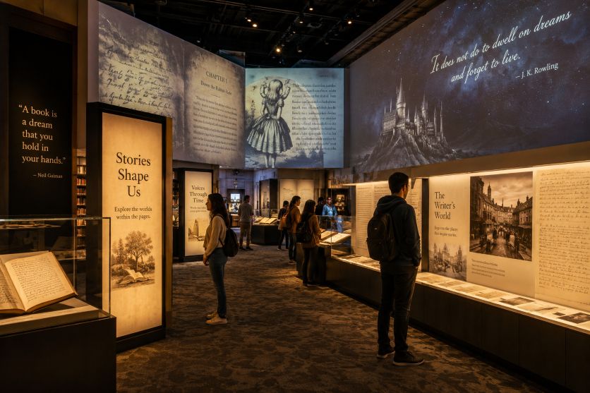 illuminated literary gallery